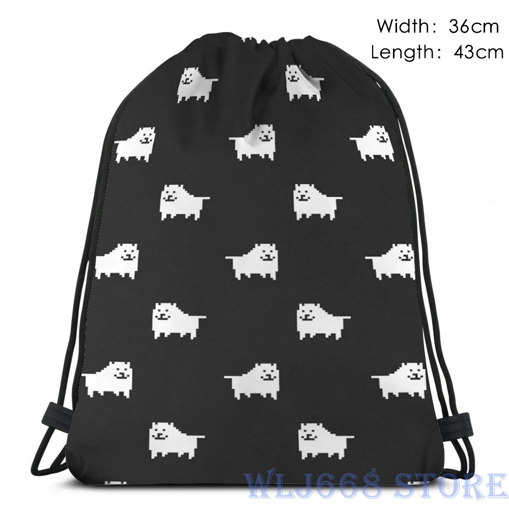 Funny Shoulder Bag Women Men Undertale Annoying Dog Gym Backpack