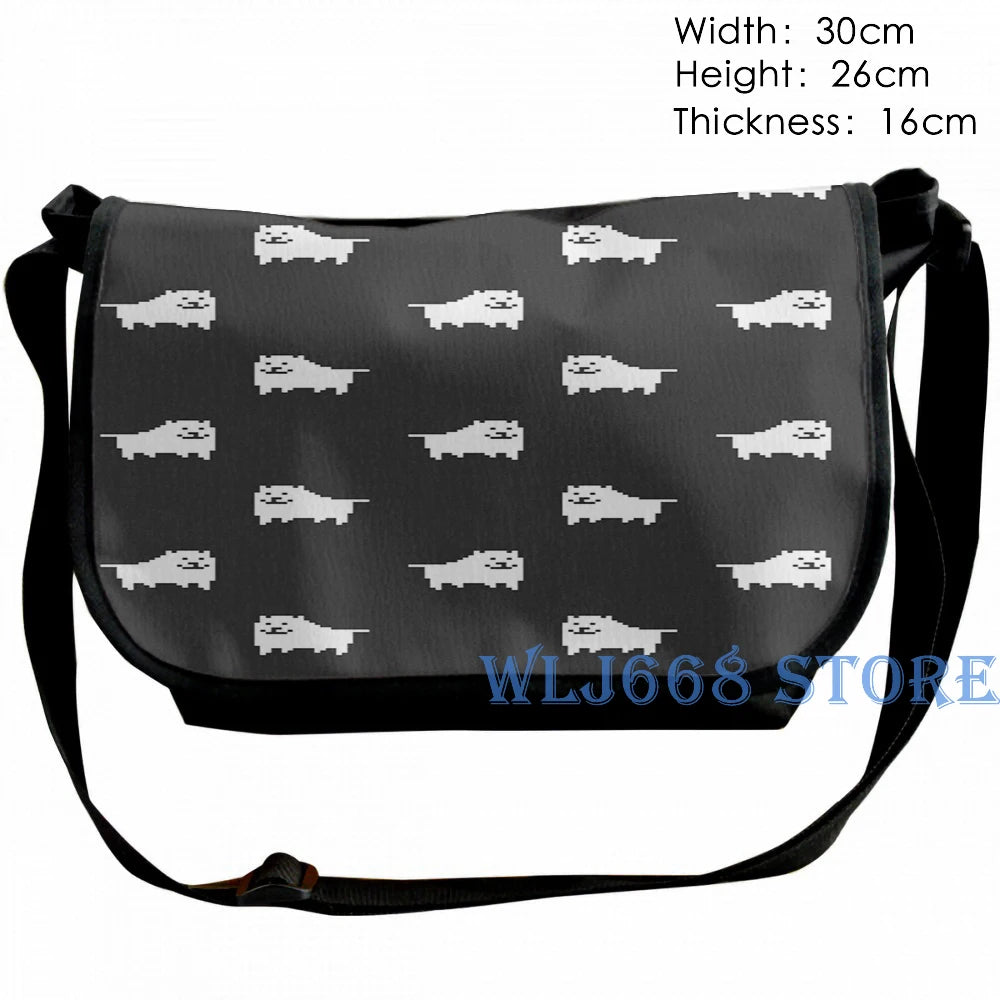 Funny Shoulder Bag Women Men Undertale Annoying Dog Gym Backpack