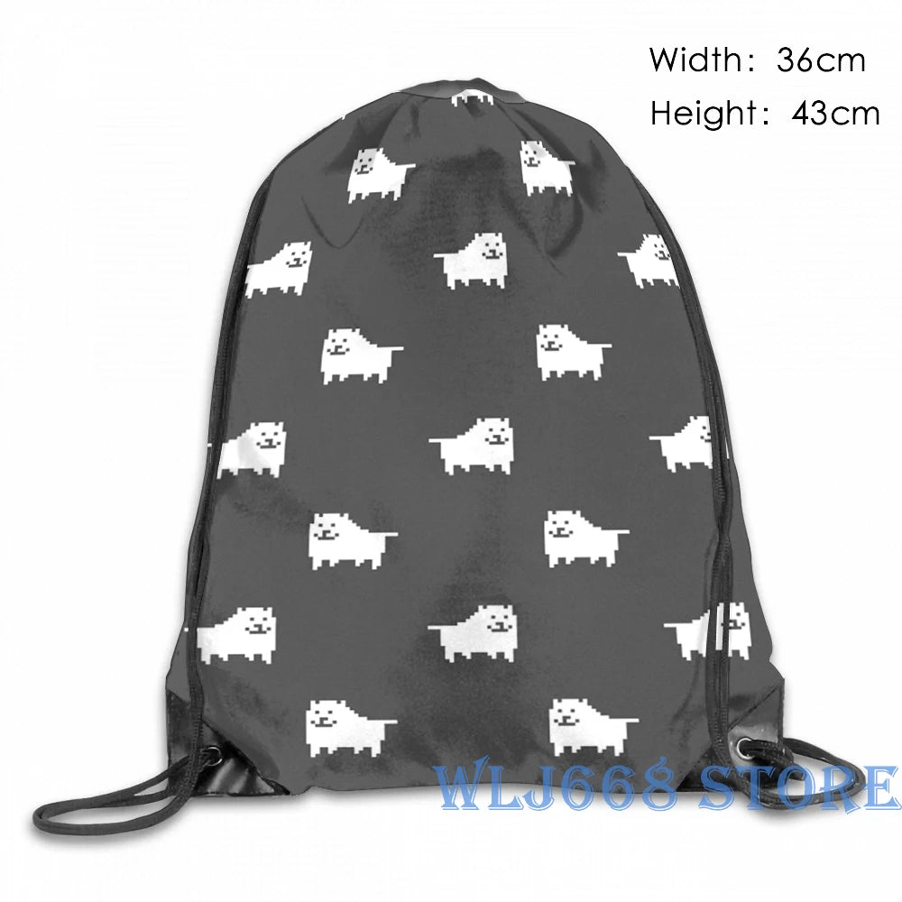 Funny Shoulder Bag Women Men Undertale Annoying Dog Gym Backpack