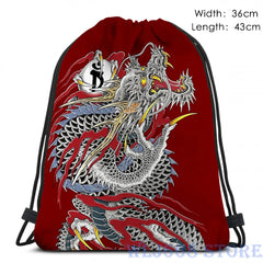 Yakuza Dragon Tattoo Shoulder Bag for Men and Women