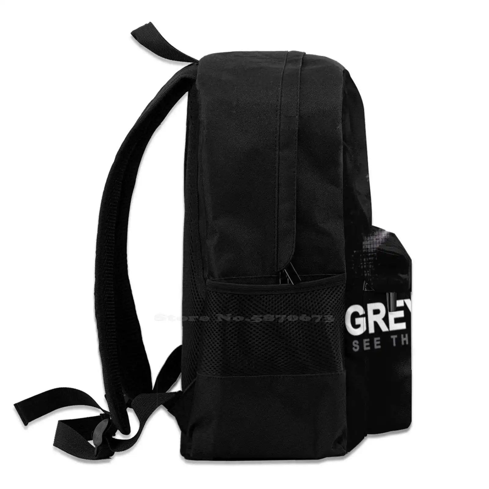 See Through The Fear 3D Print Backpack Casual Bag Gray59 Suicide Scrim