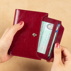 RFID Blocking Leather Ladies Wallet Multi-function Anti-theft Wallet