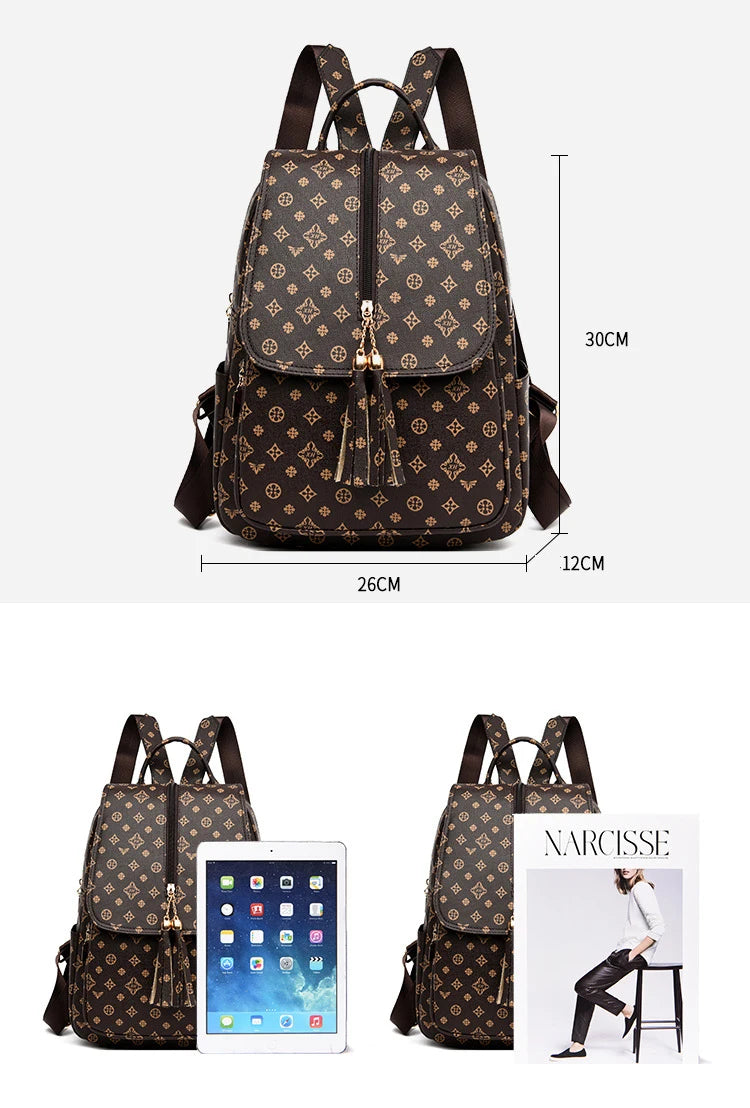 GLMAHUA Women Backpack Retro Female Schoolbags Girl Travel Book Bags