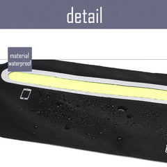 Slim Waist Bag Fanny Pack Men Women Money Belt Bum Bag with Earphone Hole