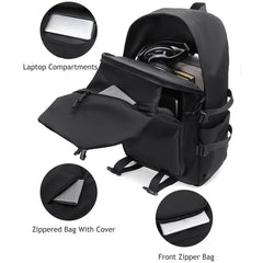 Vitality Waterproof Laptop Backpack - Large Capacity Travel Bag