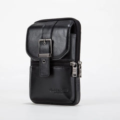 CORAL Leather Men Casual Bags Crossbody Waist Pack Messenger Shoulder Bag L-335
