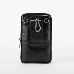 CORAL Leather Men Casual Bags Crossbody Waist Pack Messenger Shoulder Bag L-335