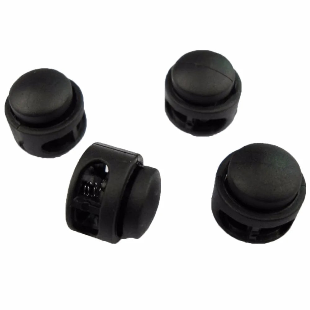 Plastic Cord Lock 2-hole Stopper Clips 20pcs/pack