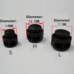 Plastic Cord Lock 2-hole Stopper Clips 20pcs/pack