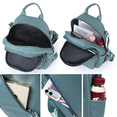 Vintage Leather Backpack Women Shoulder Bag Casual Travel Bagpack