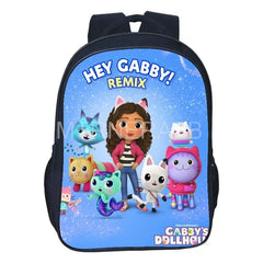 Gabby Dollhouse Cat Backpack Kids Cartoon School Bags 17 inch Birthday Gift