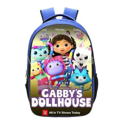 Gabby Dollhouse Cat Backpack for Primary Children - 16-Inch School Bag