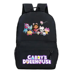 Gabby's Dollhouse School Backpack Boys Girls Bookbag Teens Daily Travel Bag