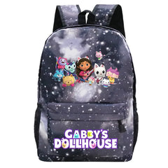Gabby's Dollhouse School Backpack Boys Girls Bookbag Teens Daily Travel Bag