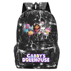 Gabby's Dollhouse School Backpack Boys Girls Bookbag Teens Daily Travel Bag