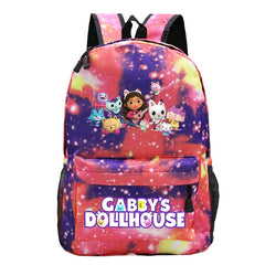 Gabby's Dollhouse School Backpack Boys Girls Bookbag Teens Daily Travel Bag