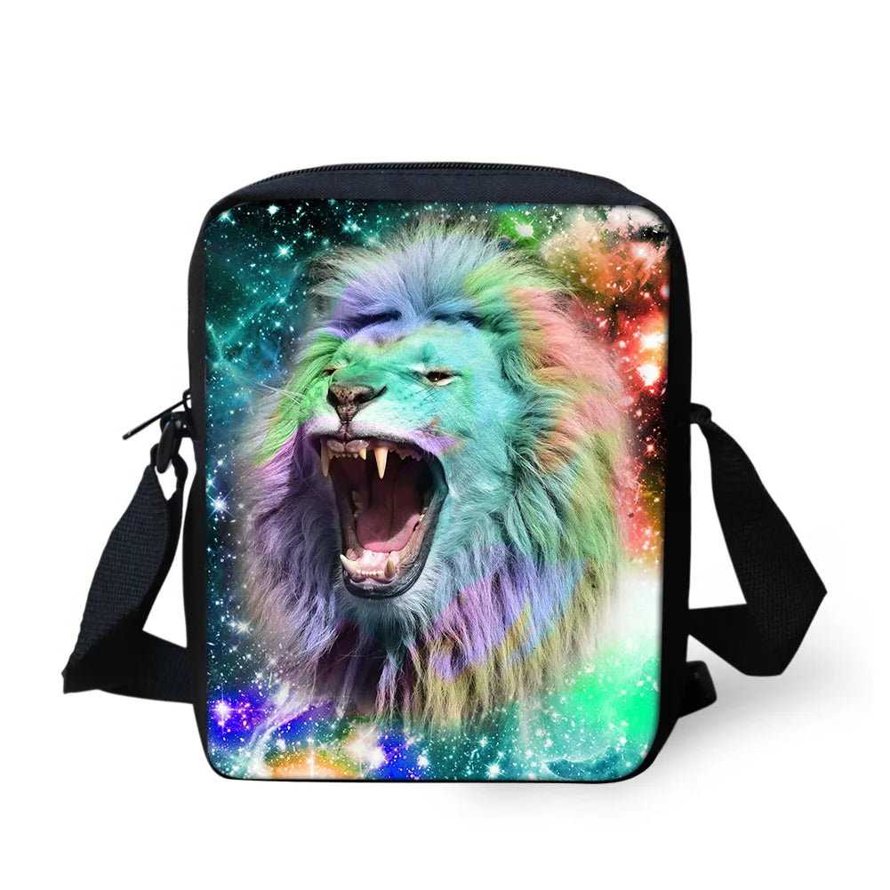 Galaxy Animal Print Diagonal Bag Shopping Travel Shoulder Diagonal