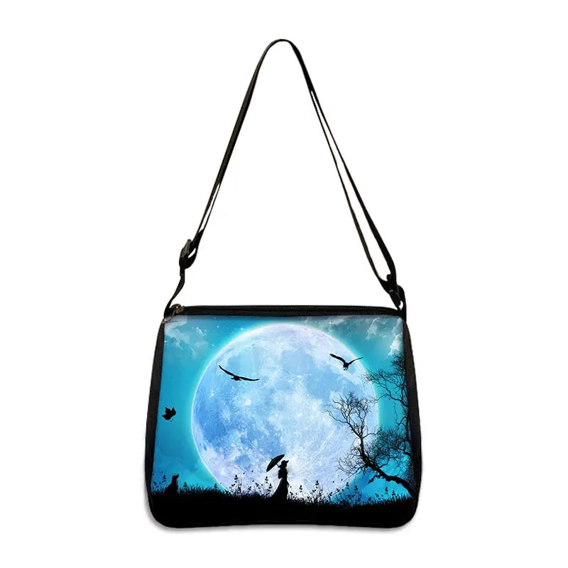 Galaxy Star Print Women Handbags Starry Night Female Clutch Bags