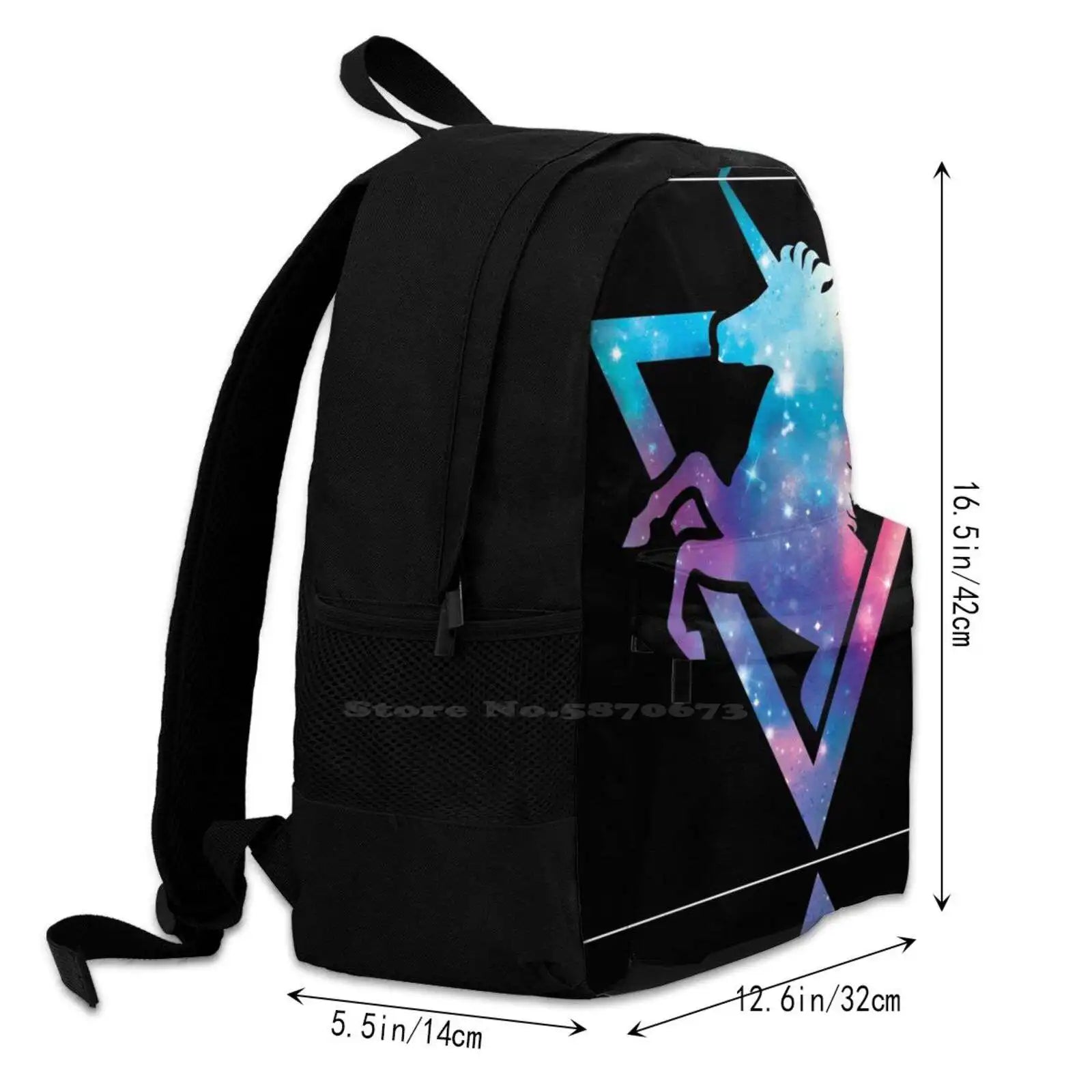Galaxy Unicorn School Bags For Teenage Girls Laptop Travel Bags