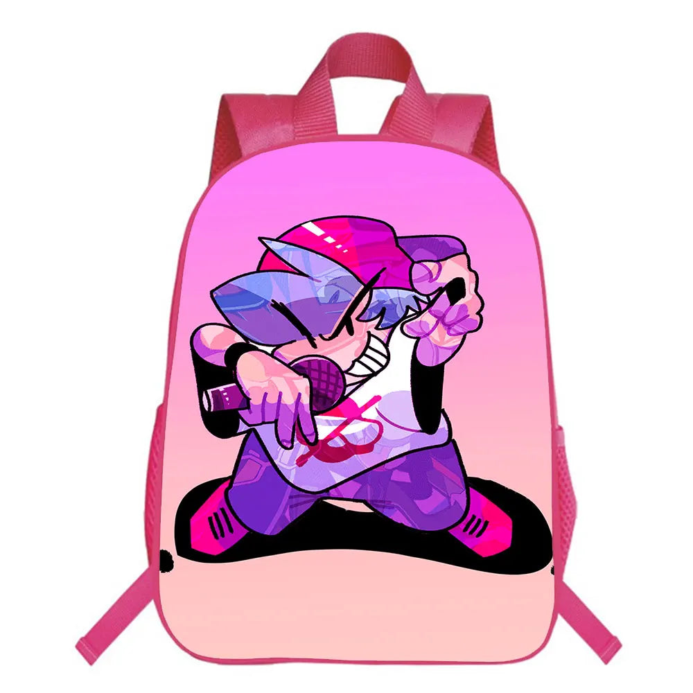 Friday Night Funkin Backpack School Bag Boys Girls Bookbag