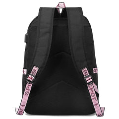 FNF USB Boys Girls School Backpack Canvas Travel Laptop Bagpack