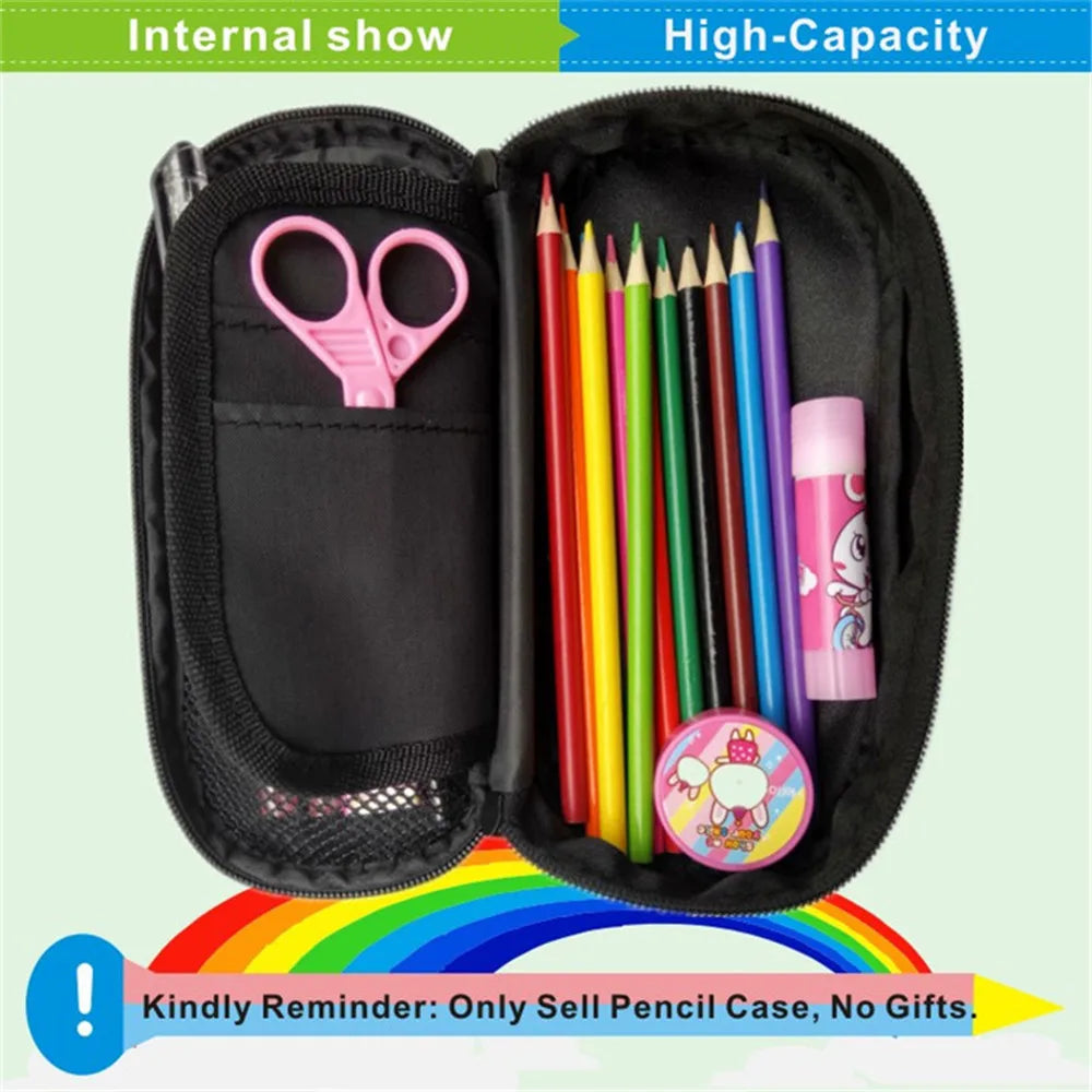Little Nightmares 2 Pencil Case Kids Cartoon 3D Printed Student Pen Bag