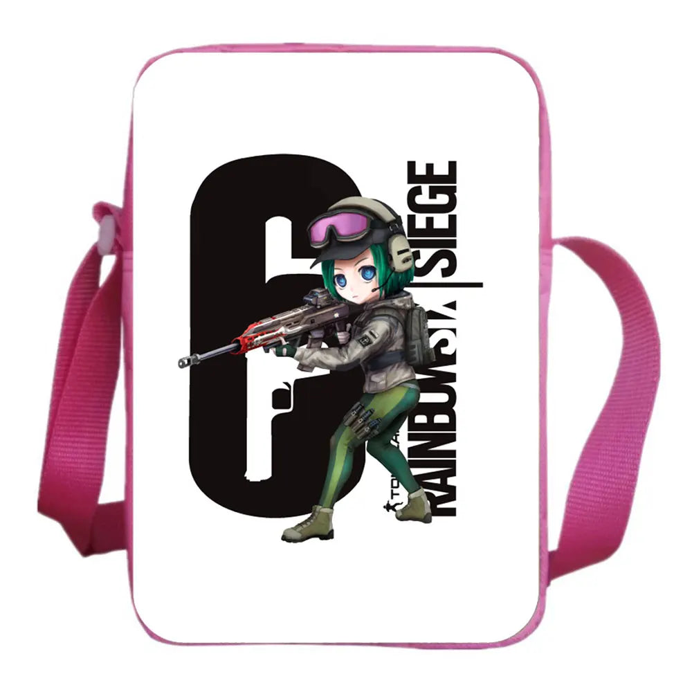 Rainbow Six Siege Mini Messenger Bag Women Crossbody Handbag Girls Satchel