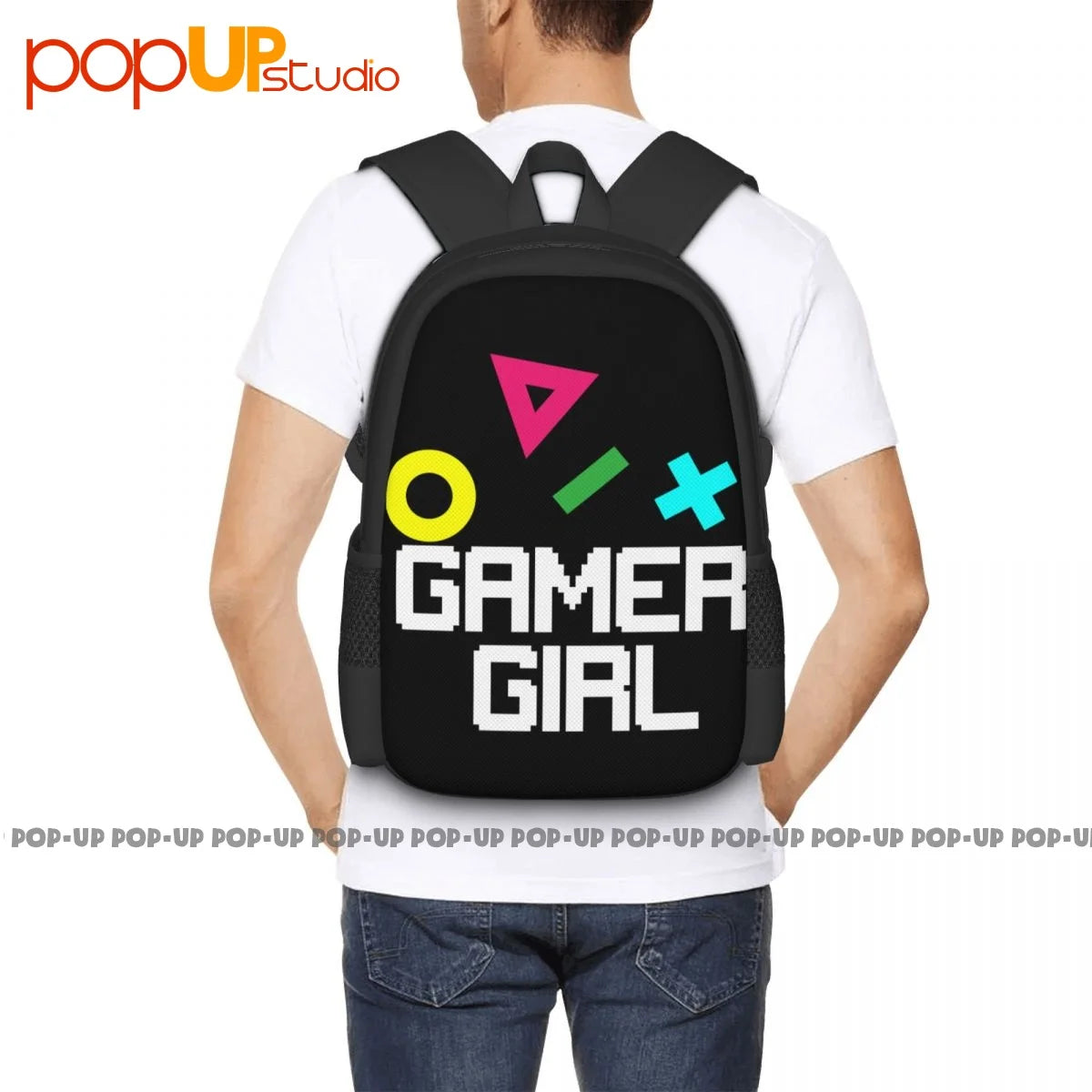 Gamer Girl Casual Smart Backpack Large Capacity School Softback Sports Bag
