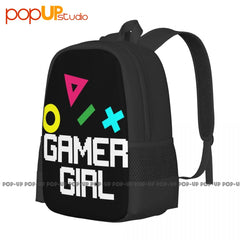 Gamer Girl Casual Smart Backpack Large Capacity School Softback Sports Bag