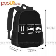C.O.D. Gaming Call Duty Backpack Large Capacity Print Shoe Bag Eco Friendly