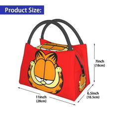 Garfields I Hate Mondays Insulated Lunch Bags for Women Cat Portable Cooler
