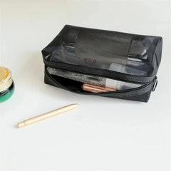 Gauze Cosmetic Bag Small Storage Travel Wash Three-Piece Set