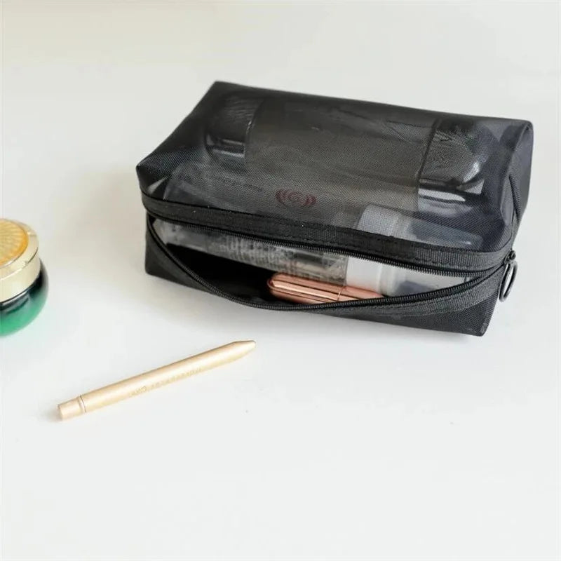 Gauze Cosmetic Bag Travel Three-Piece Set