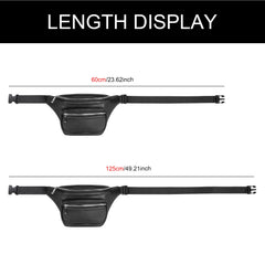 Geestock Waist Pack Bag PU Leather Belt Bags Fanny Pack Adjustable Belt