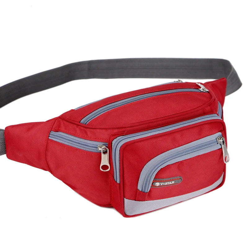 Geestock Waist Pack Oxford Cloth Waist Bag Waterproof Casual Wallet