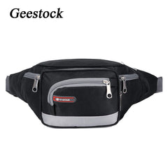Geestock Waist Pack Oxford Cloth Waist Bag Waterproof Casual Wallet