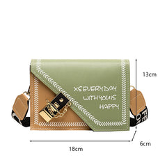 Geestock Crossbody Bag PU Leather Shoulder Pack