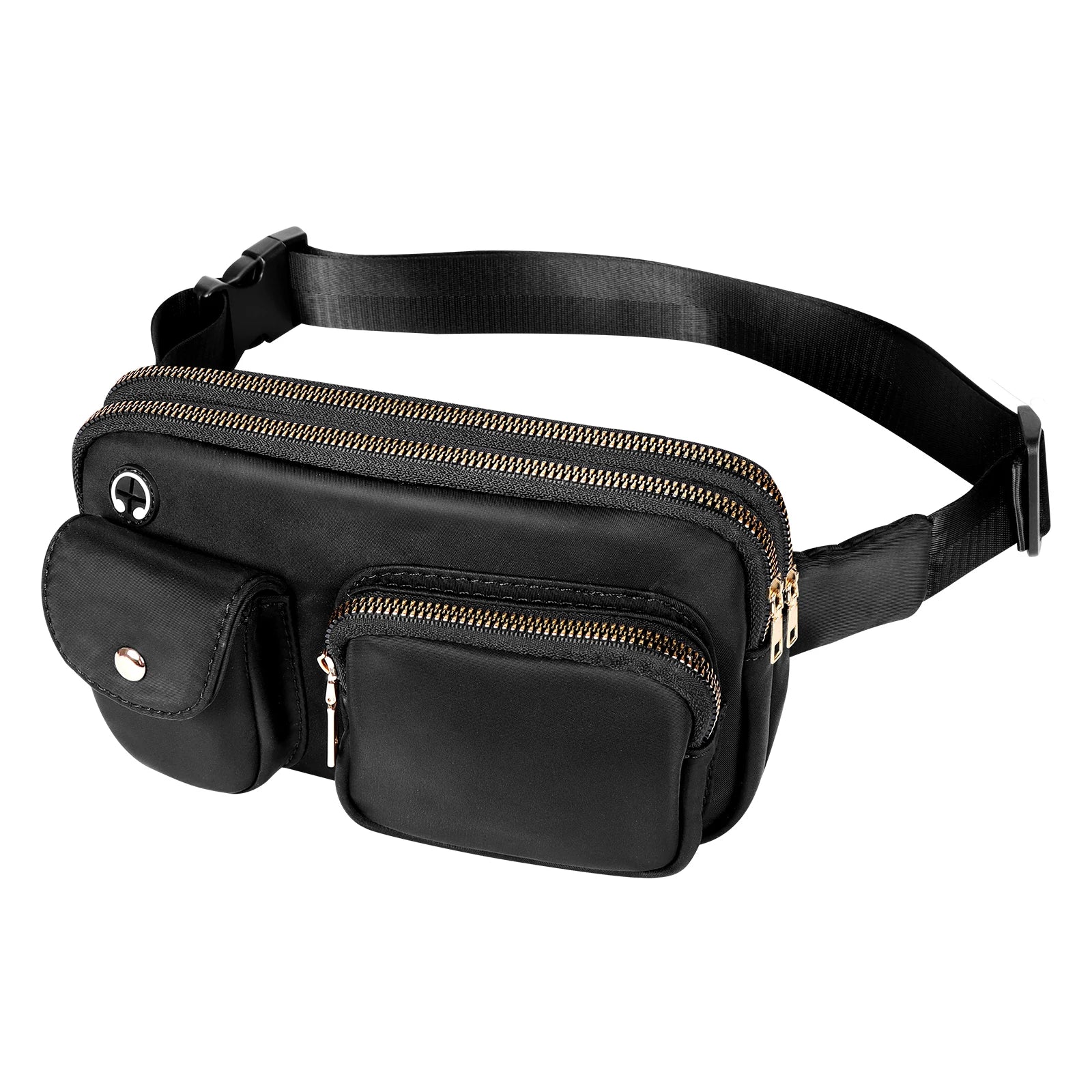 Geestock Belt Bags Women Waist Pack Bag Dual Zipper Waterproof