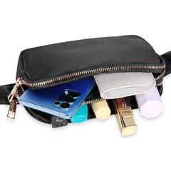 Geestock Belt Bags Women Waist Pack Bag Dual Zipper Waterproof