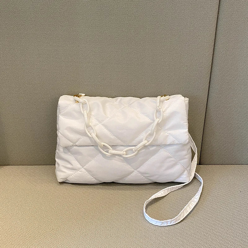 Geestock Chain Crossbody Bags Lingge Women's Handbags Casual Women Shoulder Bags