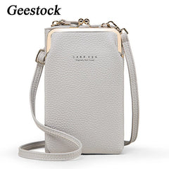 Geestock Crossbody Bags Women Mini PU Leather Shoulder Messenger Bag For Girls