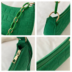 Geestock Felt Shoulder Bags For Women Advanced Texture Armpit Handbags Purses