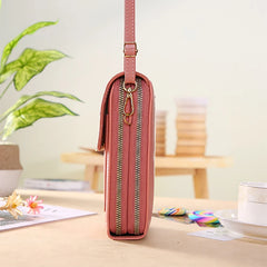 Geestock Mini Crossbody Bag for Women PU Leather Portable Shoulder Messenger