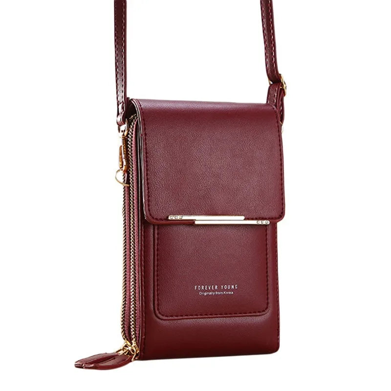 Geestock Mini Crossbody Bag for Women PU Leather Portable Shoulder Messenger