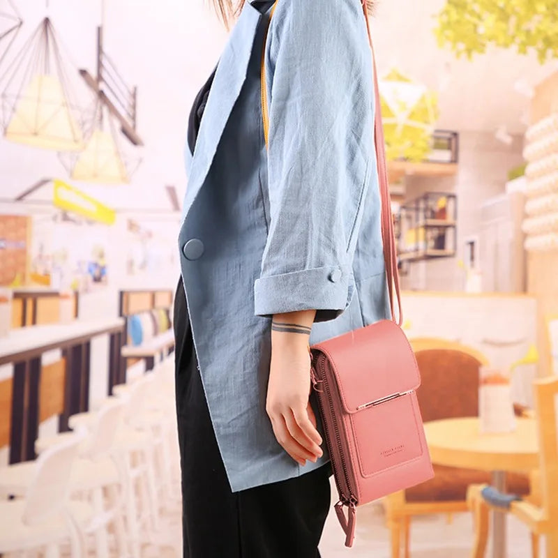 Geestock Mini Crossbody Bag for Women PU Leather Portable Shoulder Messenger