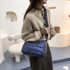 Geestock Space Shoulder Bags Crossbody Nylon Winter Warm Female Messenger
