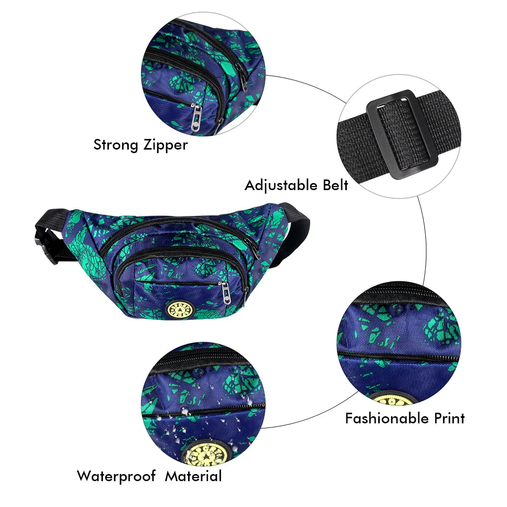 Geestock Waist Packs Men Women Banana Hip Bum Bag Running Fanny Pack
