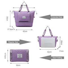 Geestock Foldable Travel Bag Wet-Dry Separation Waterproof Handbag