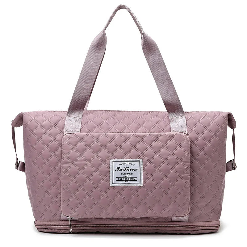 Geestock Foldable Travel Bag Wet-Dry Separation Waterproof Handbag