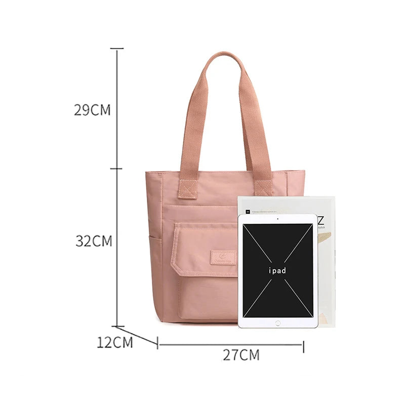 Geestock Large Capacity Women's Handbag Ladies Shoulder Bag Nylon Waterproof